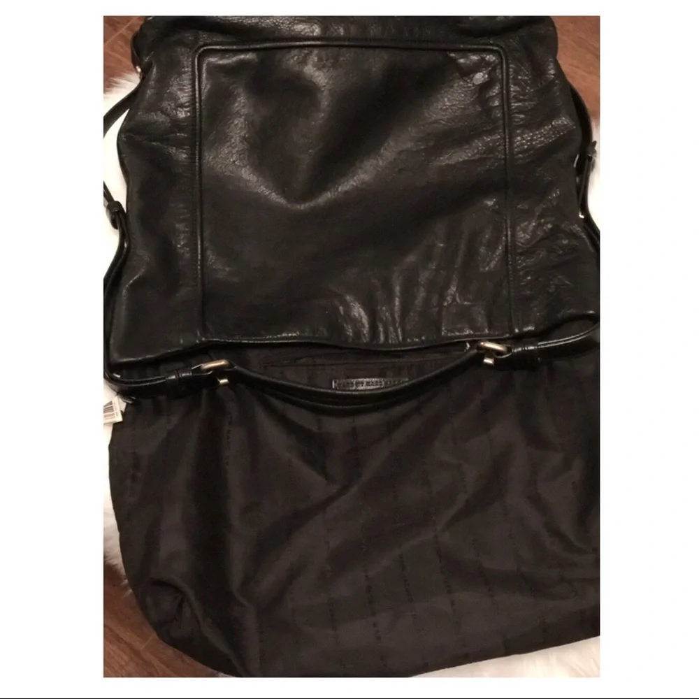 Marc by Marc Jacobs Black Leather Slouchy Shoulder Satchel | Med.